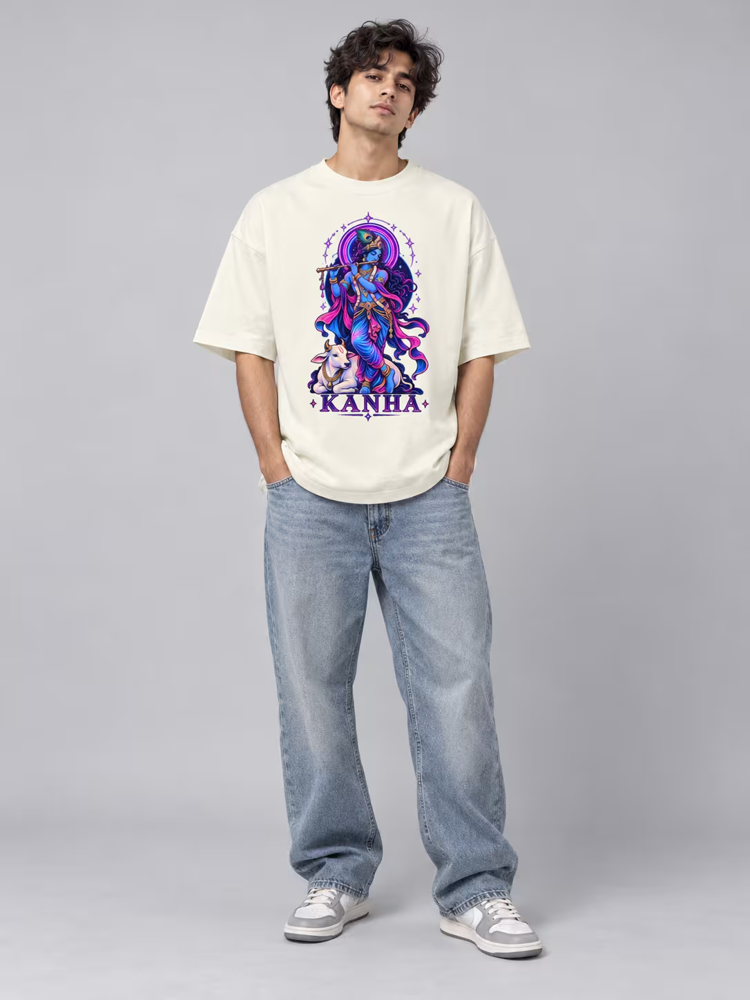 Kanha Neon Krishna Oversized T-Shirt