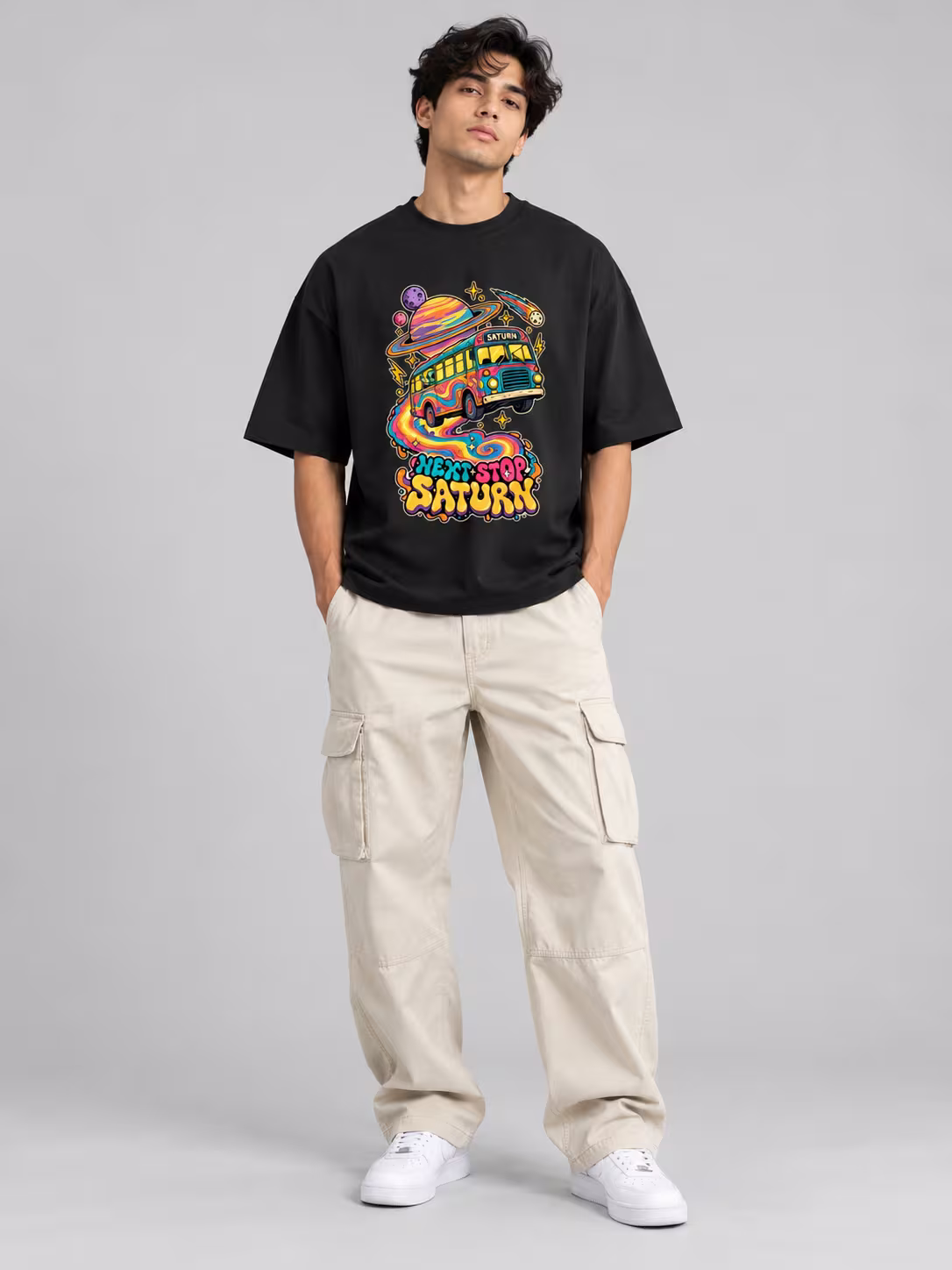 Next Stop Saturn Oversized T-Shirt