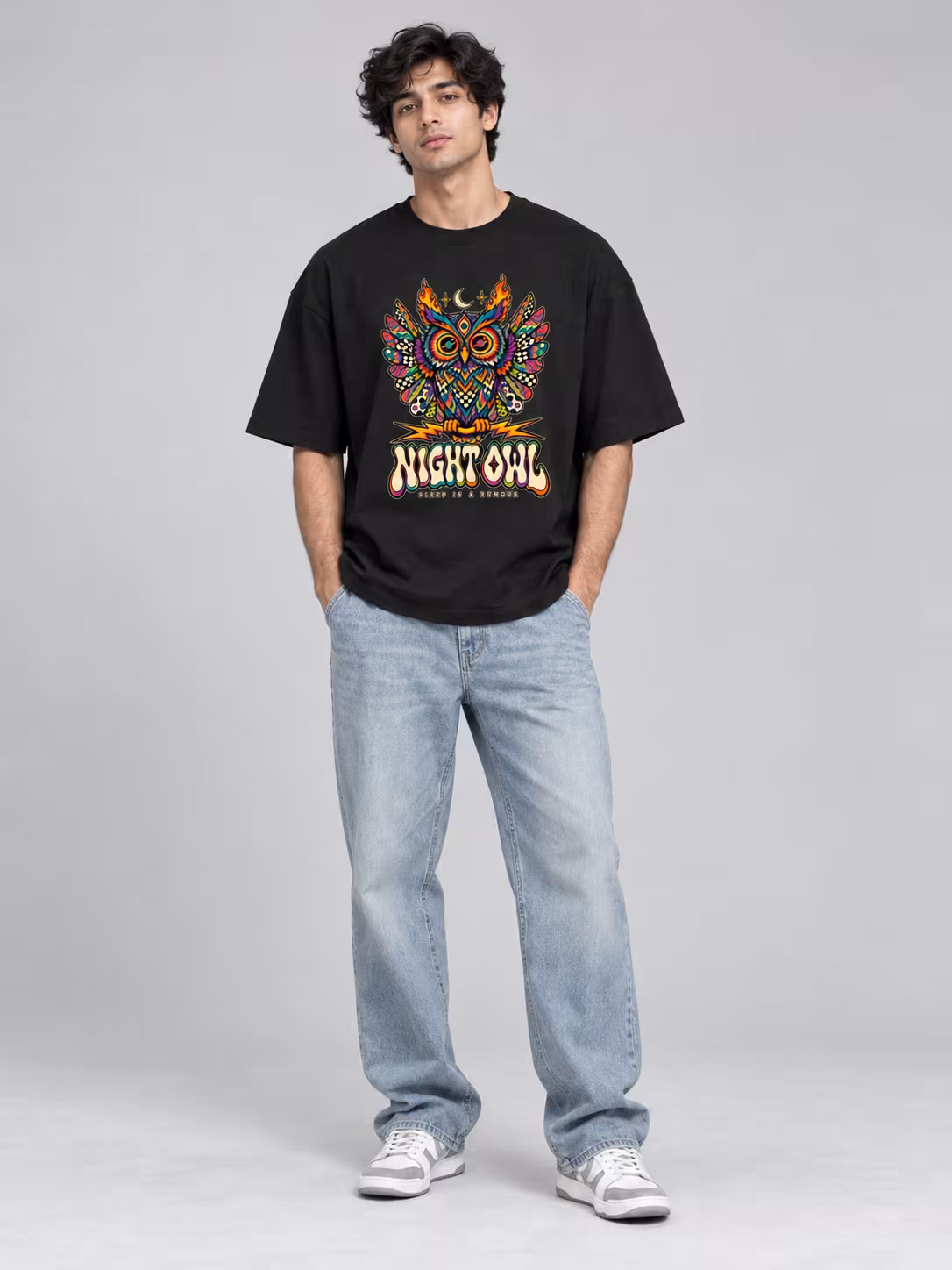 Night Owl Oversized T-Shirt